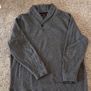 Tasso Elba V-Neck Sweater in Dark Gray